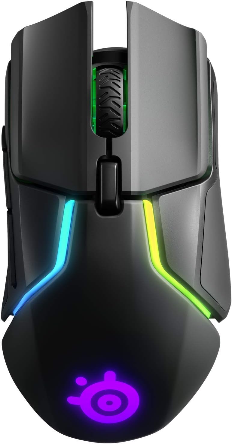 SteelSeries Rival 650 Wireless Gaming Mouse – TrueMove3+ Dual Sensor 12K CPI, Adjustable Weights, Rapid Charge, Open Box