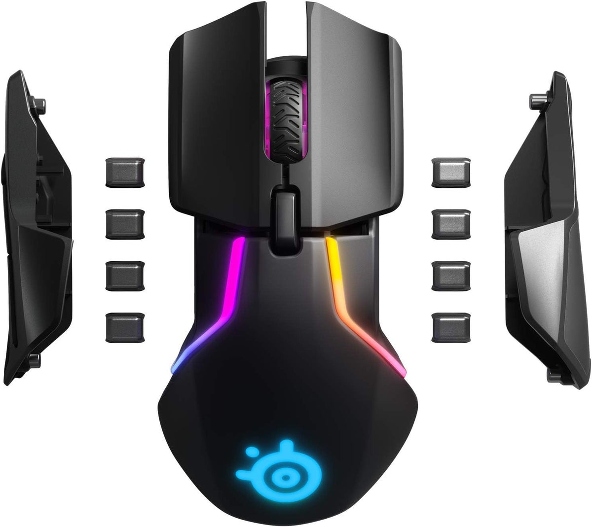 SteelSeries Rival 650 Wireless Gaming Mouse – TrueMove3+ Dual Sensor 12K CPI, Adjustable Weights, Rapid Charge, Open Box