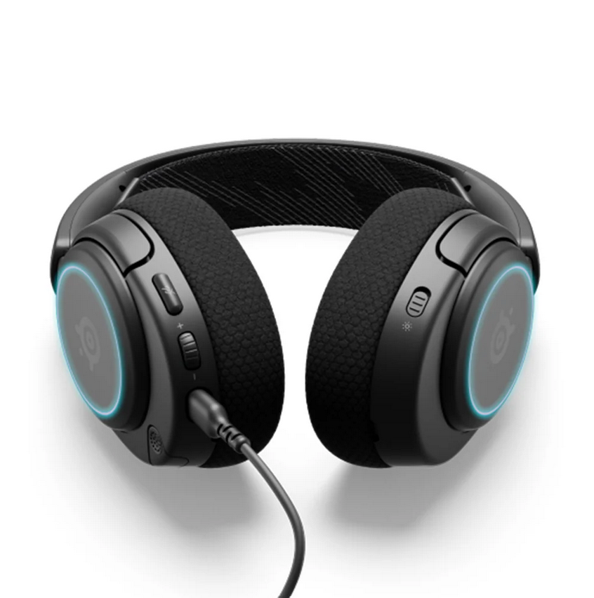 SteelSeries Arctis Nova 3 Wired Gaming Headset Black – USB-C & 3.5mm, ClearCast Gen 2 Mic, RGB, Open Box