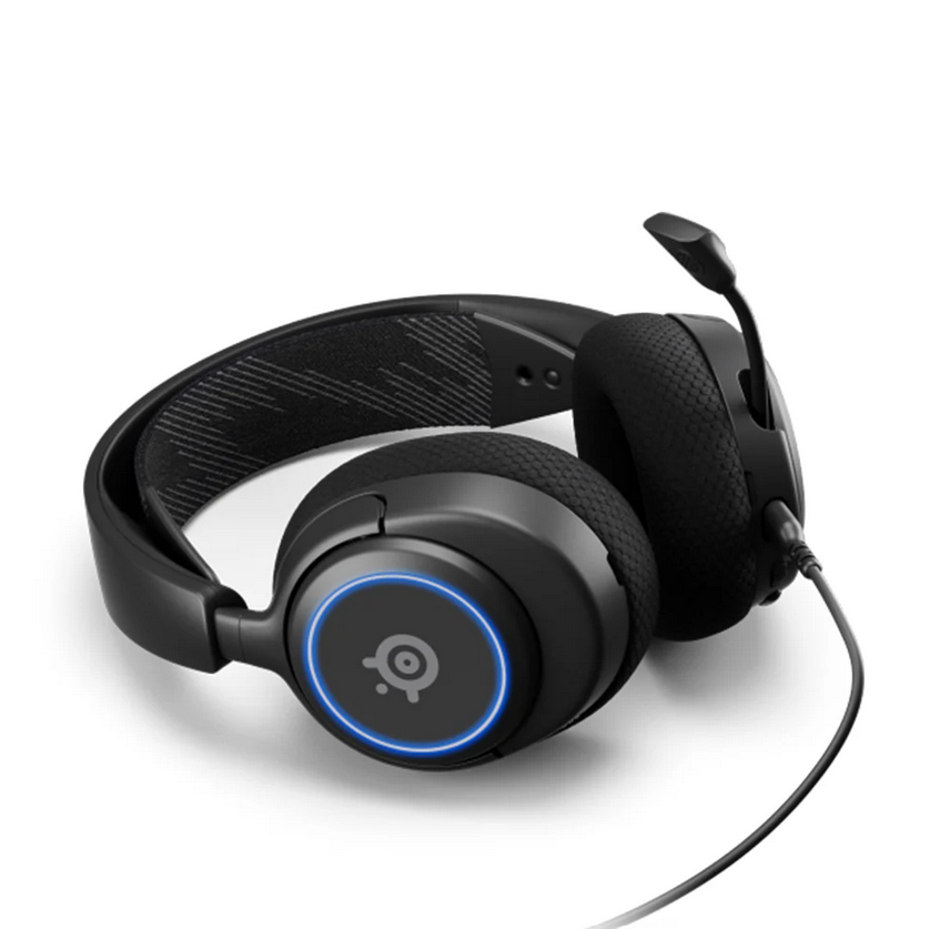 SteelSeries Arctis Nova 3 Wired Gaming Headset Black – USB-C & 3.5mm, ClearCast Gen 2 Mic, RGB, Open Box
