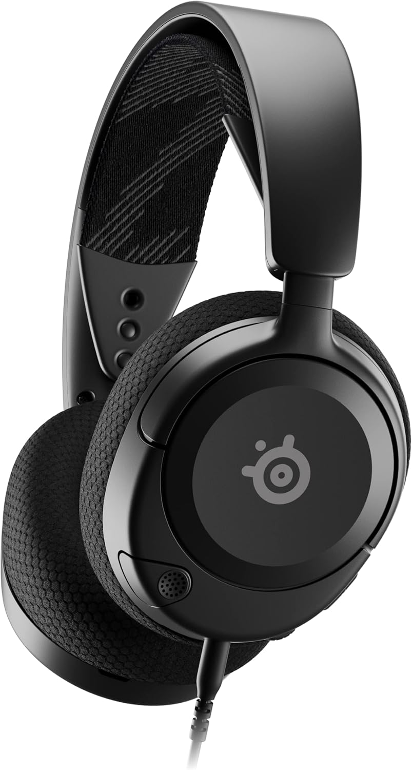 SteelSeries Arctis Nova 1 Wired Gaming Headset Black – Multi-Platform 3.5mm, ComfortMAX, Noise-Cancelling Mic, Open Box