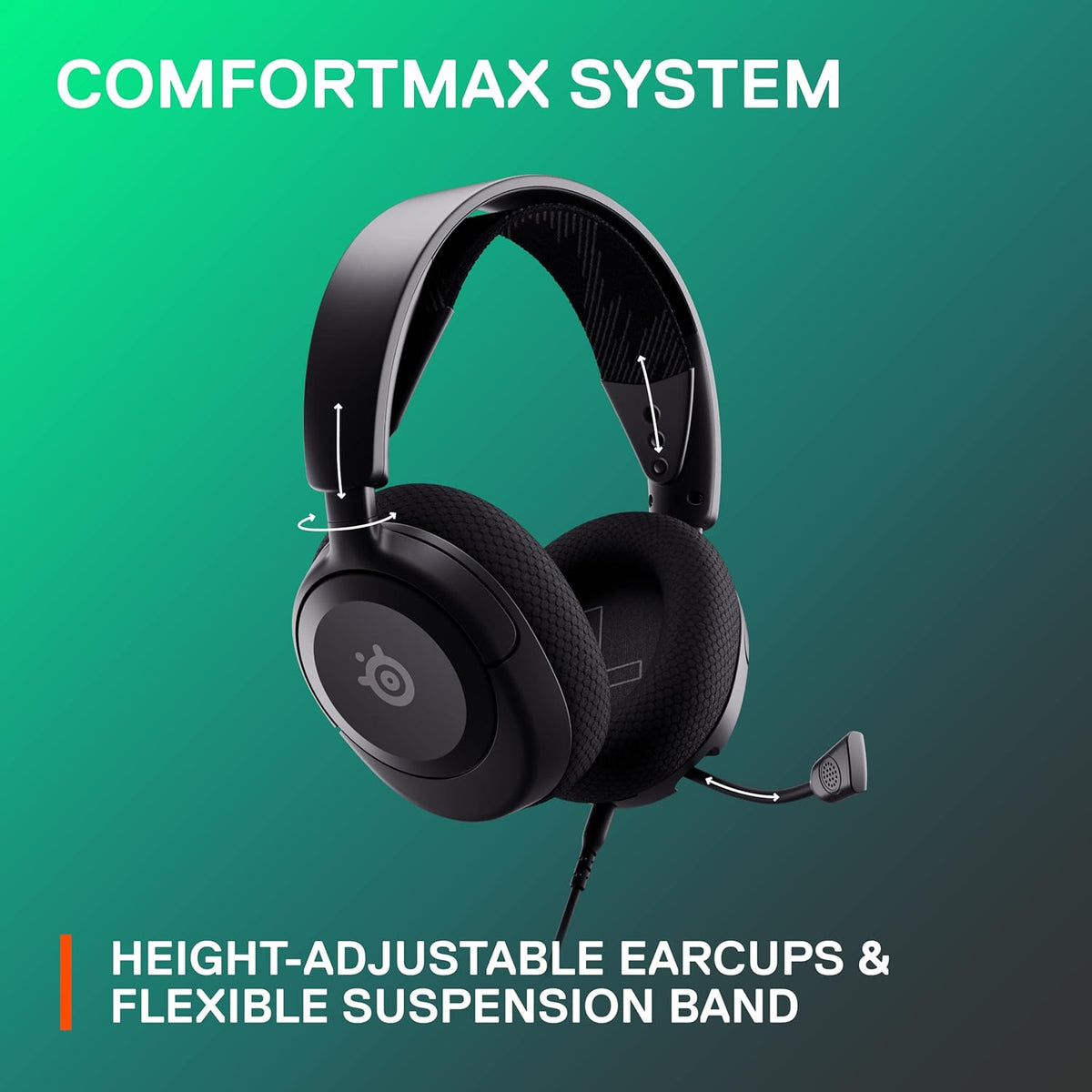 SteelSeries Arctis Nova 1 Wired Gaming Headset Black – Multi-Platform 3.5mm, ComfortMAX, Noise-Cancelling Mic, Open Box