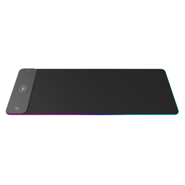 Porodo Gaming RGB Gaming Mouse Pad With 15W Fast Wireless Charger