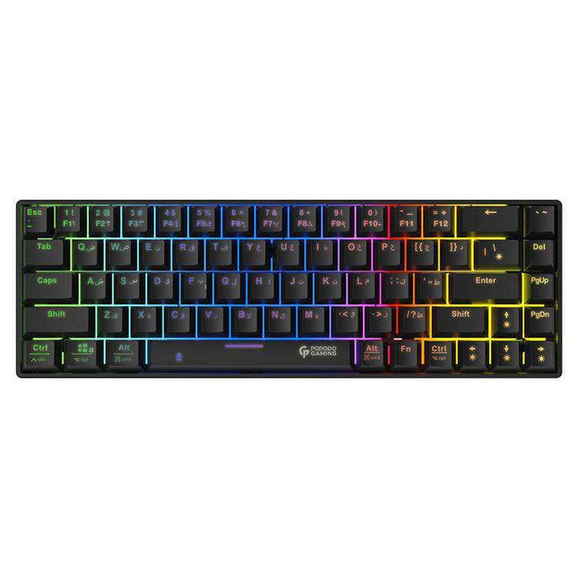 Porodo Gaming Keyboard (Mechanical ) with Wired and Bluetooth ( English / Arabic )