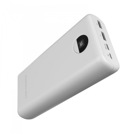 Powerology Portable Power Bank 30000mAh PD 45W Fast Charging WHITE
