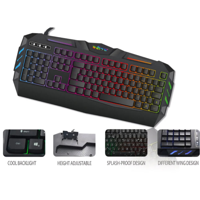 WEIBO WB520 RGB GAMING KEYBOARD AND MOUSE