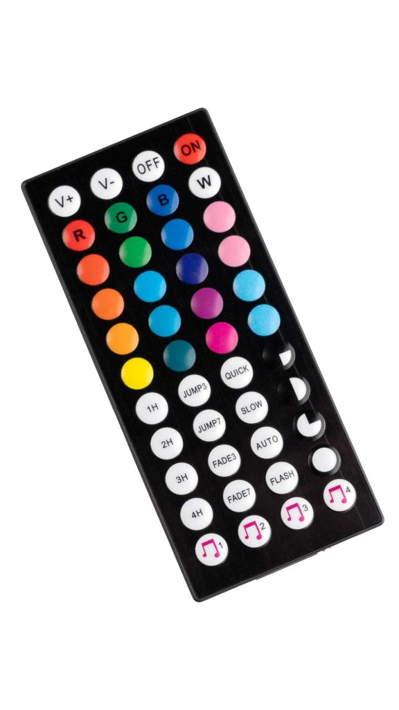Porodo Blue PB-RGBSL Sound Reactive 5m RGB Strip Light with 44 Key Remote