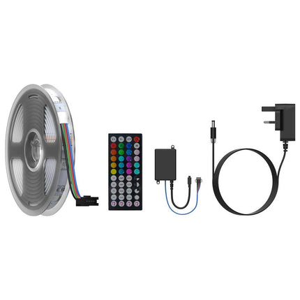 Porodo Blue PB-RGBSL Sound Reactive 5m RGB Strip Light with 44 Key Remote