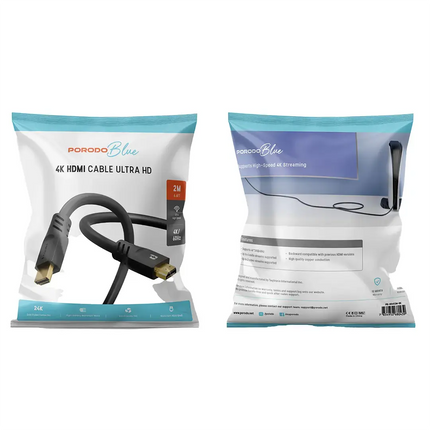 Porodo Blue 4K/60Hz HDMI Cable Ultra HD (3m/9.8ft)