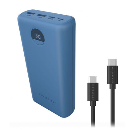 Powerology Portable Power Bank 30000mAh PD 45W Fast Charging BLUE