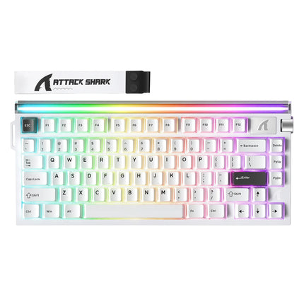 ATTACK SHARK R85 HE Rapid Trigger Gaming Keyboard – Hall Effect Magnetic Switches, Custom RGB Lightbox, Brand New