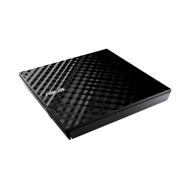 Asus External Slim DVD-RW - SDRW-08D2S-U - Black | 8X DVD Write Speed | Diamond Cut Design | Windows & Mac Compatible