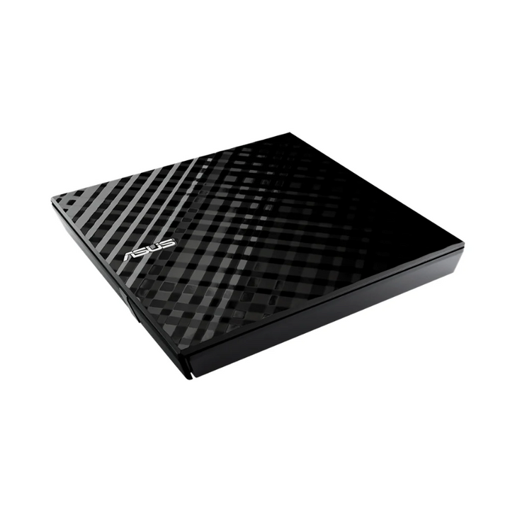 Asus External Slim DVD-RW - SDRW-08D2S-U - Black | 8X DVD Write Speed | Diamond Cut Design | Windows & Mac Compatible