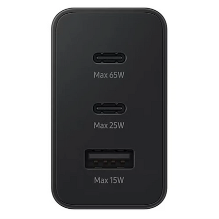 Samsung 65W Power Adapter Trio Original  - Fast Charging, Universal Compatibility, and Triple Ports