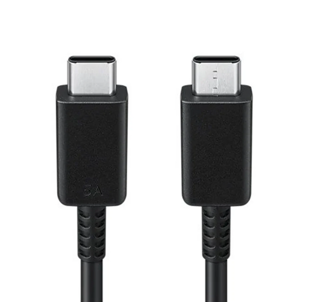 Samsung Original Type-C to Type-C Cable with Adapter (45W) – Super Fast Charging and Data Transfer