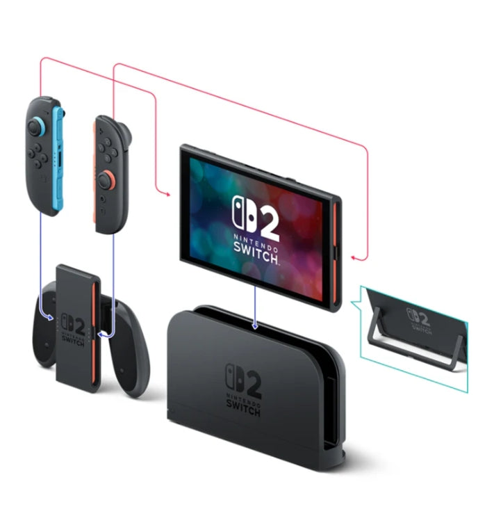 Nintendo Switch 2 Console – 7.9″ FHD 120Hz Display, Up to 4K TV Mode, Joy-Con 2 Controllers