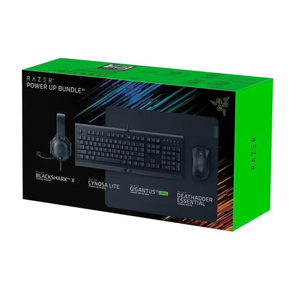 Razer Power Up Bundle V2 – Complete Gaming Kit with Keyboard, Headset, Mouse, and Mousepad | RZ85-02742300-B3M1
