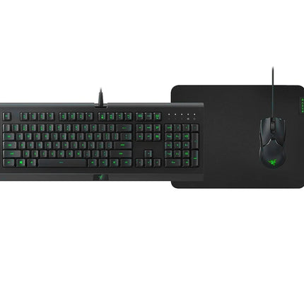 Razer Level Up Bundle: Cynosa Lite Keyboard, Gigantus V2 Medium MousePad, and Viper Mini Mouse