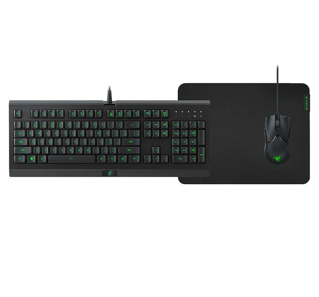 Razer Level Up Bundle: Cynosa Lite Keyboard, Gigantus V2 Medium MousePad, and Viper Mini Mouse