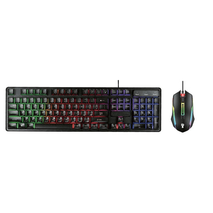 Mouschi Wired Gaming Combo 2 – 104-Key RGB Keyboard & Rainbow LED Gaming Mouse, Brand New