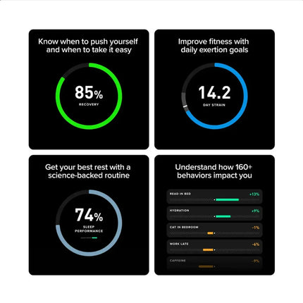 WHOOP MG Life Health & Fitness Tracker with 12-Month Membership