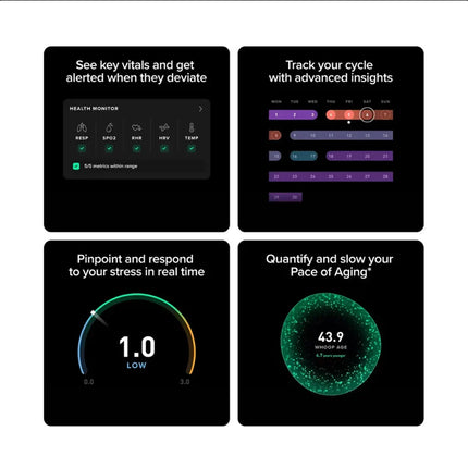 WHOOP Peak 5.0 Health Wearable with 12-Month Membership