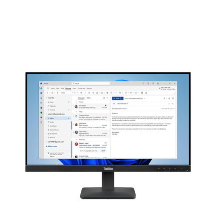 Lenovo ThinkVision S24-4e 64B5KAT1EU Monitor – 23.8″ FHD IPS, 100Hz, 3-Side Borderless, HDMI + VGA, Brand New
