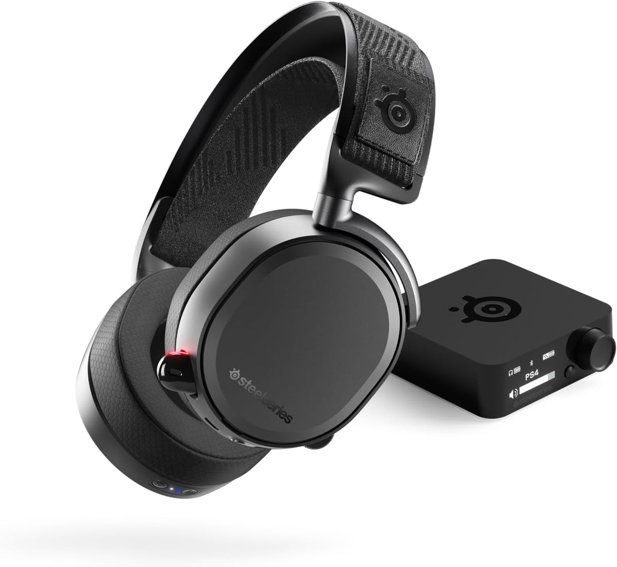 SteelSeries Arctis Pro Wireless Gaming Headset Black – Dual Wireless 2.4GHz + Bluetooth, Hot-Swap Batteries, Hi-Res, Open Box