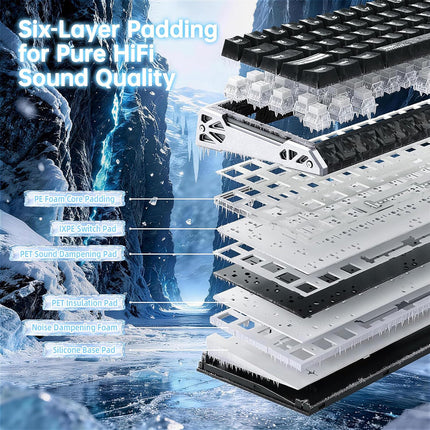 Attack Shark R68 HE Rapid Trigger Gaming Keyboard – Wired RGB, Hall Effect Magnetic Switches, Carbon Fiber InkShade, Brand New