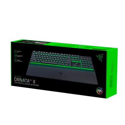 Razer – Ornata V3 X Full-Size Wired Membrane Gaming Keyboard with Chroma RGB Backlighting – Black
