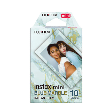 Fujifilm Instax Mini Blue Marble Film – 10 Sheets, 1 Pack