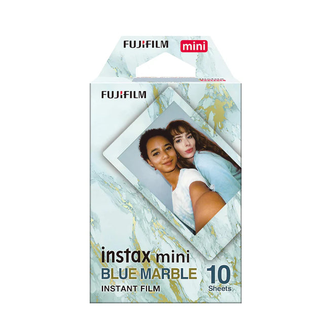 Fujifilm Instax Mini Blue Marble Film – 10 Sheets, 1 Pack