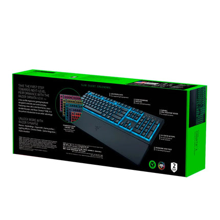 Razer – Ornata V3 X Full-Size Wired Membrane Gaming Keyboard with Chroma RGB Backlighting – Black