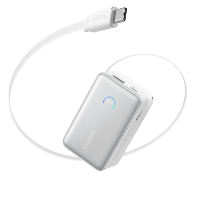 Anker   (10K,   45W,   Built-In   Retractable   USB-C   Cable)