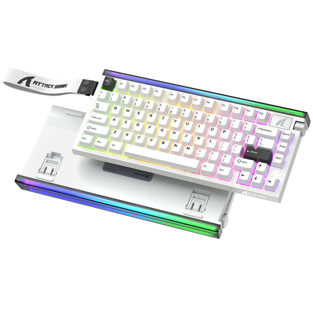 ATTACK SHARK R85 HE Rapid Trigger Gaming Keyboard – Hall Effect Magnetic Switches, Custom RGB Lightbox, Brand New