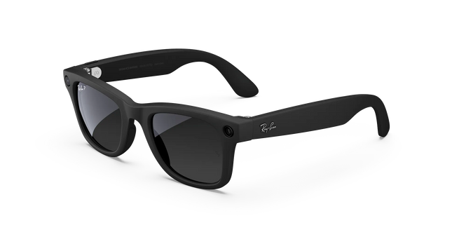 Meta Ray-Ban Wayfarer (Gen 1) Smart Glasses – Built-in Camera, Open-Ear Speakers & Meta AI, Used