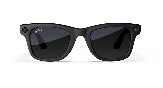 Meta Ray-Ban Wayfarer (Gen 1) Smart Glasses – Built-in Camera, Open-Ear Speakers & Meta AI, Used