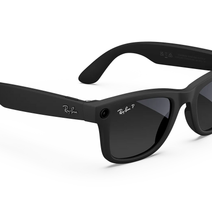 Meta Ray-Ban Wayfarer (Gen 1) Smart Glasses – Built-in Camera, Open-Ear Speakers & Meta AI, USED