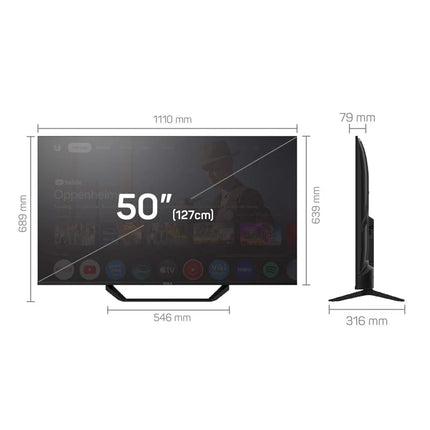 Tesla   TV   Series   6   -   55"   E655   4K   UHD   Smart   OS   Google   TV   ,   Black