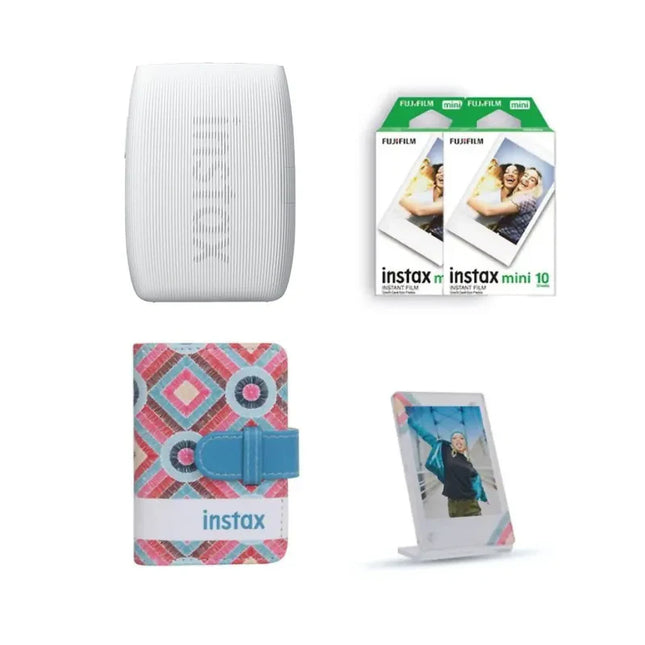 Fujifilm Instax Mini Link 3 Smartphone Printer Bundle – White