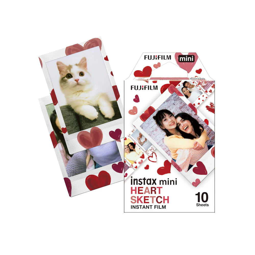 Fujifilm Instax Mini Heart Sketch Film 10