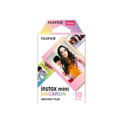 Fujifilm Instax Mini Macaron Film – Colorful Frames, 10 Shots, 1 Pack