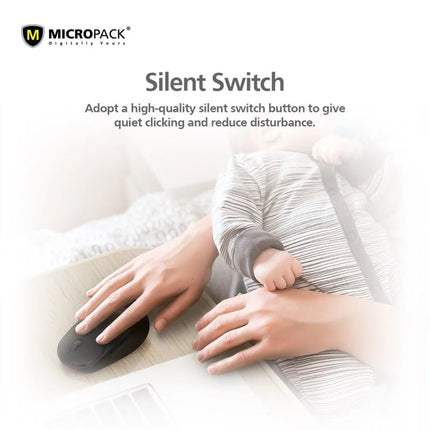 Micropack Mouse M-726W Speedy Clean Wireless Office Black