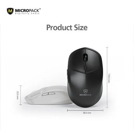 Micropack Mouse M-726W Speedy Clean Wireless Office Black