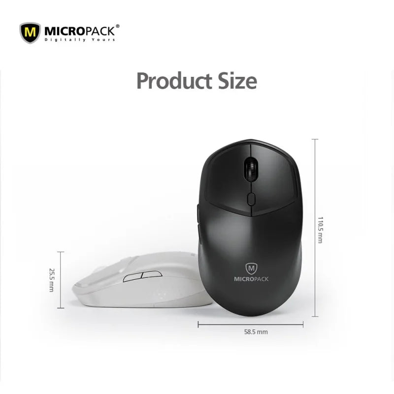 Micropack Mouse M-726W Speedy Clean Wireless Office Black
