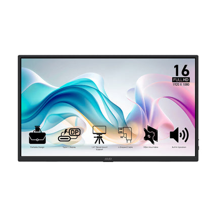 MSI PRO MP165 E6 Portable Monitor
