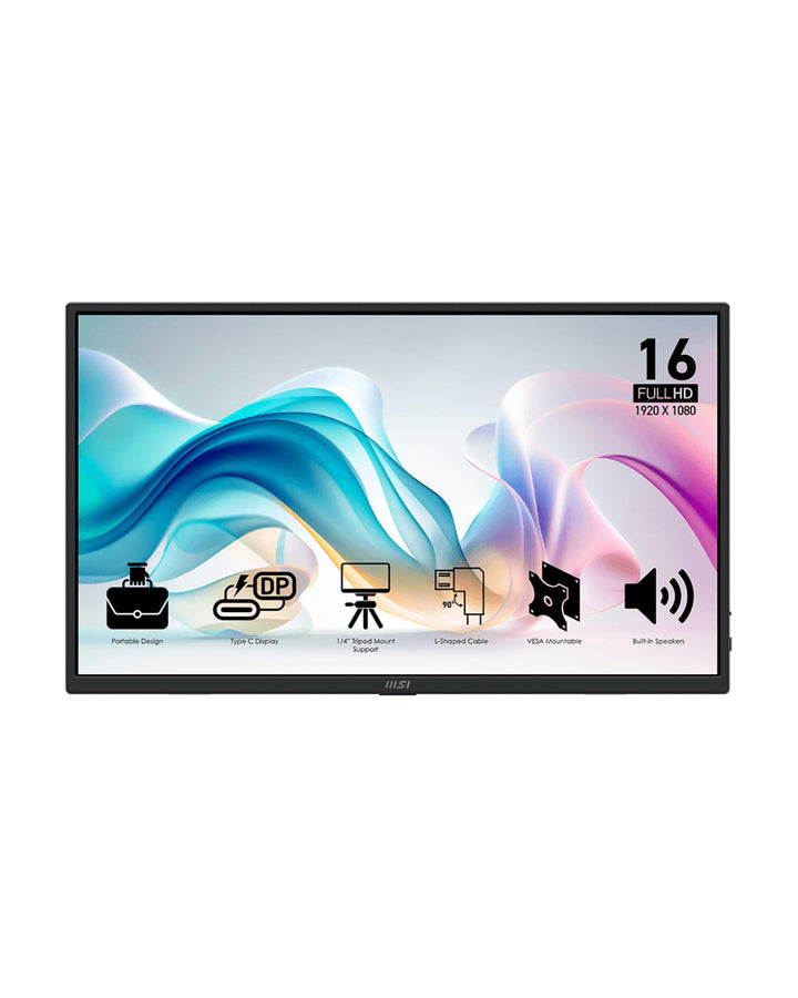 MSI PRO MP165 E6 Portable Monitor