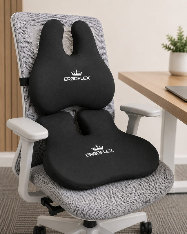ErgoFlex Orthopedic Memory Foam Seat Cushion