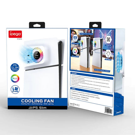 iPega RGB Cooling Fan with 2 USB Ports for PS5 Slim (PG-P5S019)