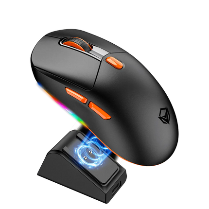 Meetion GW38 Wireless Tri-Mode Mouse with Magnetic Charging Dock Black